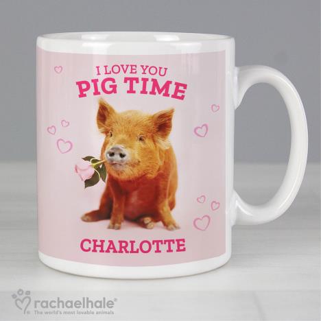 Personalised Rachael Hale I Love You Pig Time Mug Extra Image 2